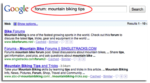 mountainbikingforums Google search results for forum:mountain biking tips