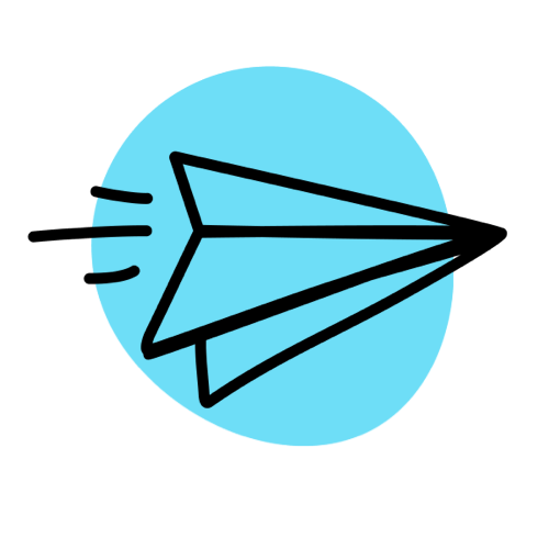 Start tier paper airplane icon