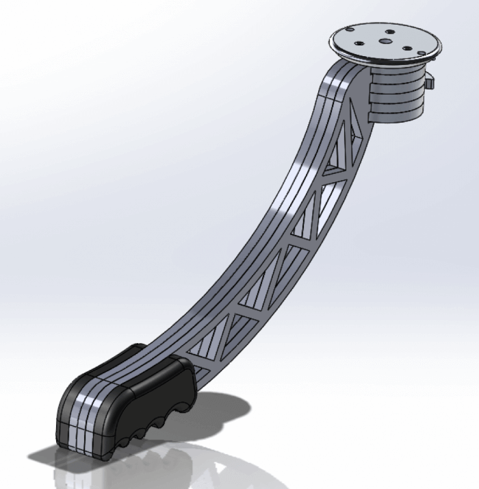 SwitchPod prototype arm in collapsed position